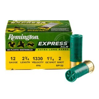 Remington Express XLR 12 Gauge Shotshell 25 Rounds 2-3/4" #2 Shot 1-1/4 Ounce