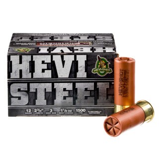 Hevi-Steel 12 Gauge Shotshell 25 Rounds 2-3/4" #3 Steel Shot 1-1/8 Ounce