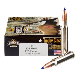 Armscor USA .338 Win Mag Ammunition 160 Rounds PT 225 Grain
