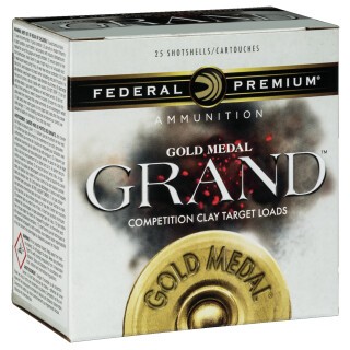 Federal Gold Medal Grand Paper 12 Gauge Ammunition 25 Rounds 2-3/4" #7.5 Size 1-1/8oz Lead Shot 1200fps