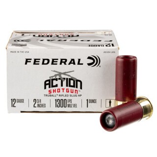 Federal Action Shotgun 12 Gauge Shotshell 25 Rounds 2-3/4" Rifled Slug 1 Ounce