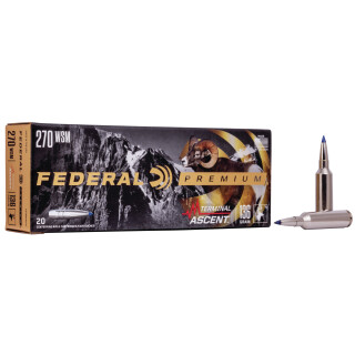 Federal Premium .270 WSM Ammunition 20 Rounds Terminal Ascent 136 Grain