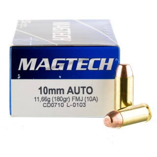 Magtech 10mm Auto Ammunition 50 Rounds FMJ 180 Grain