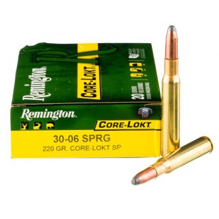 Remington Express .30-06 Springfield Ammunition 20 Rounds Core-Lokt SP 220 Grain