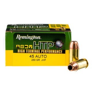 Remington HTP .45 ACP Ammunition 20 Rounds JHP 230 Grains