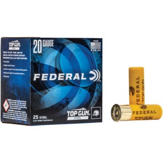 Federal Top Gun 20 Gauge Ammunition 25 Rounds 2-3/4" #7 Steel 7/8oz