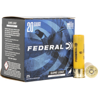 Federal Hi-Brass Game Load 20 Gauge Shotshell 3" #5 Lead Shot 1-1/4 oz. 25 Rounds