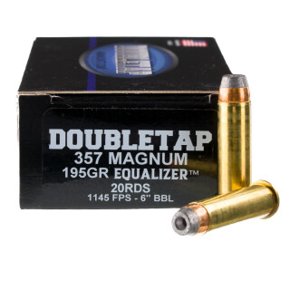 DoubleTap .357 Magnum Ammunition 20 Rounds JHP/Ball 125/70 Grain