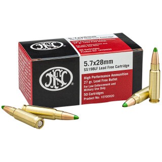 FN SS198LF 5.7x28mm Ammo 27 Grain JHP 50 Rounds