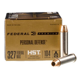 Federal Personal Defense HST .327 Federal Magnum Ammunition 20 Rounds JHP 104 Grains