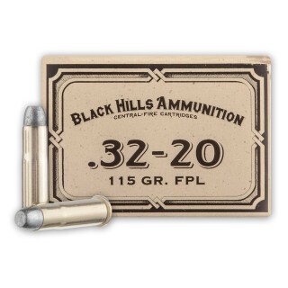 Black Hills Cowboy Action .32-20 Winchester Ammunition 50 Rounds LFN 115 Grain