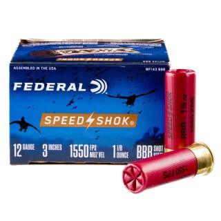 Federal Speed-Shok 12 Ga 3" BBB Steel 1.125oz 25 Rounds