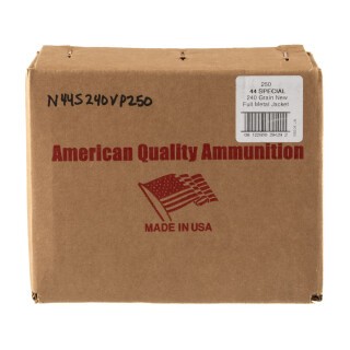 American Quality .44 Special Ammunition 250 Rounds FMJ 240 Grains