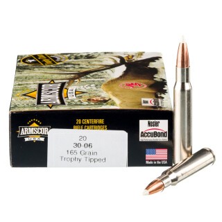 Armscor USA .30-06 Springfield Ammunition 20 Rounds Accubond PT 165 Grain