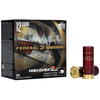 Federal High Over All 12 Gauge Ammo #8 2-3/4" 25 Rounds