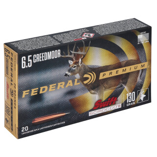 Federal Premium 6.5 Creedmoor Ammunition 20 Rounds Scirocco II 130 Grain