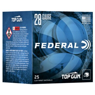 Federal Top Gun 28 Gauge Ammunition 25 Rounds 2-3/4" #9 Lead
