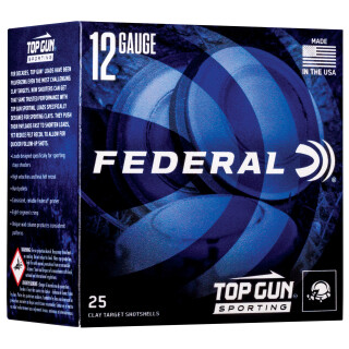 Federal Top Gun Sporting 12 Gauge Ammunition 25 Rounds 2-3/4in #7.5 Lead 1oz