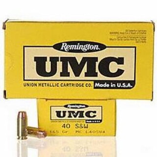 Remington UMC .40 S&W Ammunition 500 Rounds MC 165 Grain