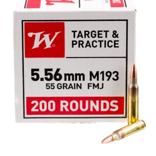 Winchester Lake City 5.56 NATO Ammunition 800 Rounds M193 FMJ 55 Grain