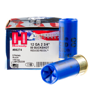 Hornady 12 Gauge Shotshell 10 Rounds 2.75" Reduced Recoil Lead 00 Buckshot