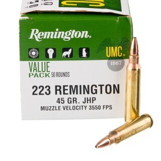Remington UMC .223 Remington Ammunition 50 Rounds JHP 45 Grains