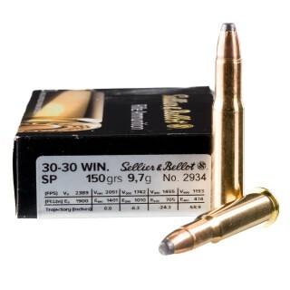 Sellier & Bellot .30-30 Winchester Ammunition 500 Rounds SP 150 Grains SB3030A