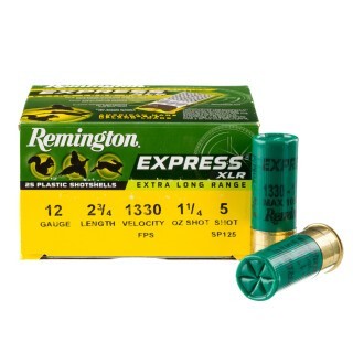 Remington Express XLR 12 Gauge Shotshell 25 Rounds 2-3/4" #5 Shot 1-1/4 Ounce