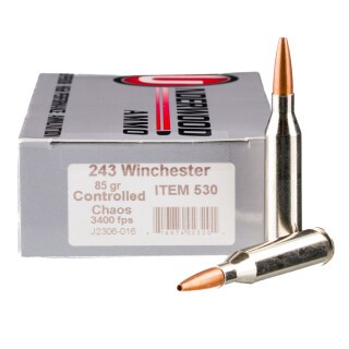 Underwood Ammo .243 Winchester Ammunition 20 Rounds Controlled Chaos Copper HP 85 Grain