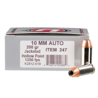 Underwood Ammo 10mm Auto Ammunition 20 Rounds Nosler JHP 200 Grain