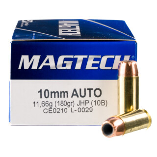 Magtech 10mm Auto Ammunition 1000 Rounds JHP 180 Grains