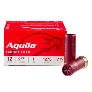 Aguila Competition Target 12 Gauge Ammunition 25 Rounds 2-3/4" #7.5 Lead 1oz 1275fps
