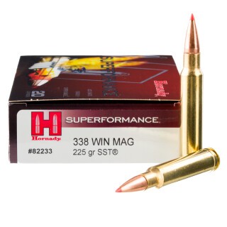 Hornady Superformance .338 Win Mag Ammunition 20 Rounds SST 225 Grain
