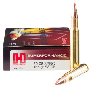 Hornady Superformance .30-06 Springfield Ammunition 20 Rounds SST 165 Grain