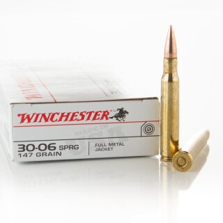 Winchester USA .30-06 Springfield Ammunition 200 Rounds FMJ 147 Grains