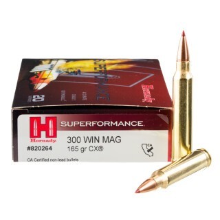 Hornady Superformance .300 Win Mag Ammunition 20 Rounds CX 165 Grains