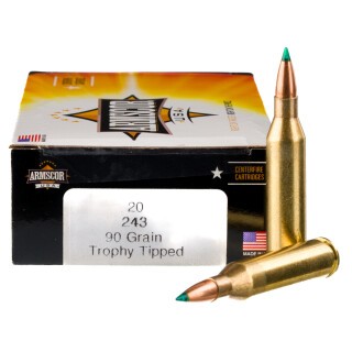 Armscor USA .243 Winchester Ammunition 20 Rounds AccuBond PT 90 Grain