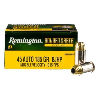 Remington Golden Saber Defense .45 ACP Ammunition 20 Rounds BJHP 185 Grains