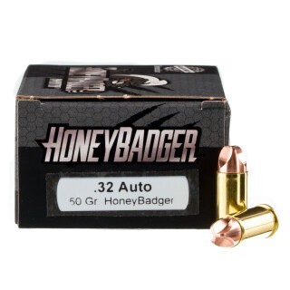 Black Hills .32 ACP Ammunition 20 Rounds HoneyBadger 50 Grains