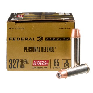 Federal Hydra-Shok Low Recoil .327 Federal Magnum Ammunition 20 Rounds JHP 85 Grain