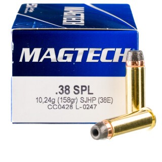 Magtech .38 Special Ammunition 50 Rounds SJHP 158 Grain
