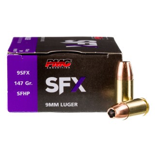 PMC SFX 9mm Luger Ammunition 1000 Rounds JHP 147 Grains