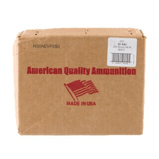 American Quality .50 AE Ammunition 250 Rounds RNFP 300 Grain