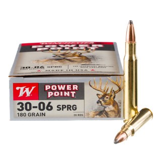 Winchester Power Point .30-06 Springfield Ammunition 20 Rounds JSP 180 Grains X30064
