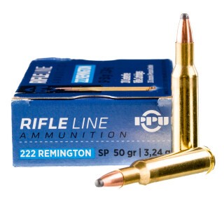 Prvi Partizan .222 Remington Ammunition 20 Rounds SP 50 Grain