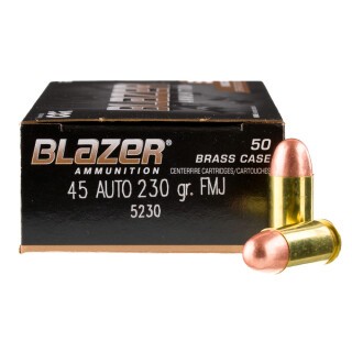 Blazer Brass .45 ACP Ammunition 1000 Rounds FMJ 230 Grains