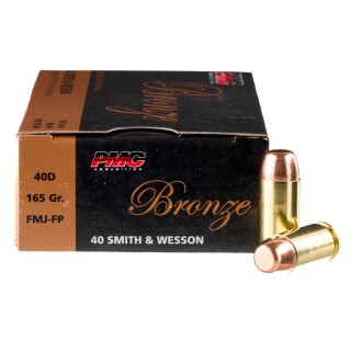 PMC Bronze .40 S&W Ammunition 1000 Rounds FMJ-FP 165 Grain
