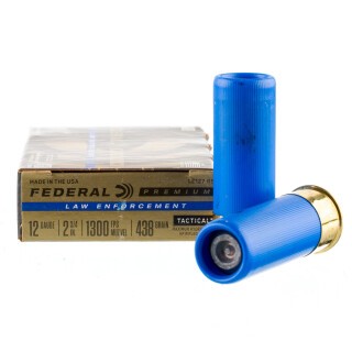 Federal Tactical 12 Gauge Shotshell 250 Rounds 2-3/4" Hydra-Shok Rifled Slug 1 Ounce