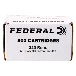 Federal American Eagle .223 Remington Ammunition 500 Rounds FMJ 55 Grains