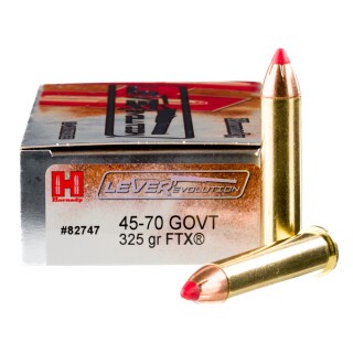 Hornady LEVERevolution .45-70 Government Ammunition 20 Rounds FTX 325 Grain